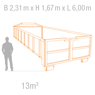 Abrollcontainer 13m3