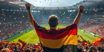 Fan im Stadion zur EM