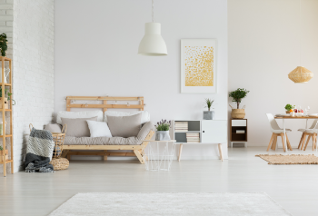 Minimalistisches Wohnzimmer