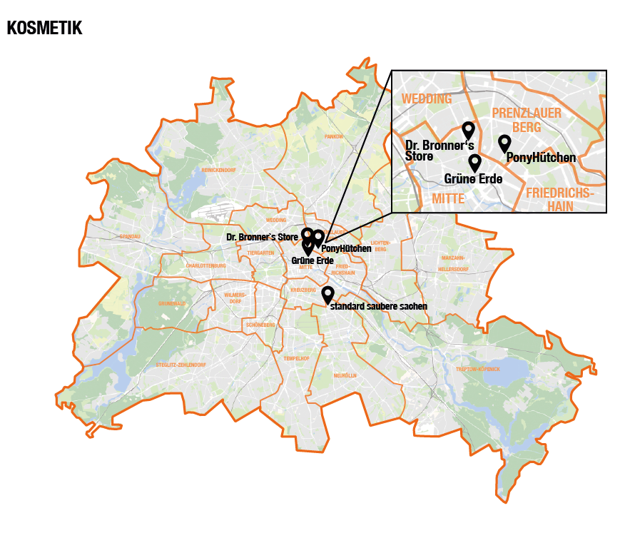 Berlin Karte Kosmetik